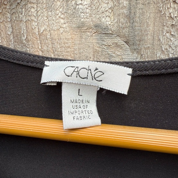 Cache Black Ruched Sleeveless Tank - Picture 4 of 6